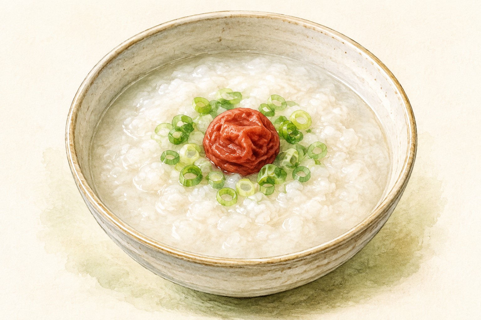 Okayu en arrocera: arroz caldoso japonés