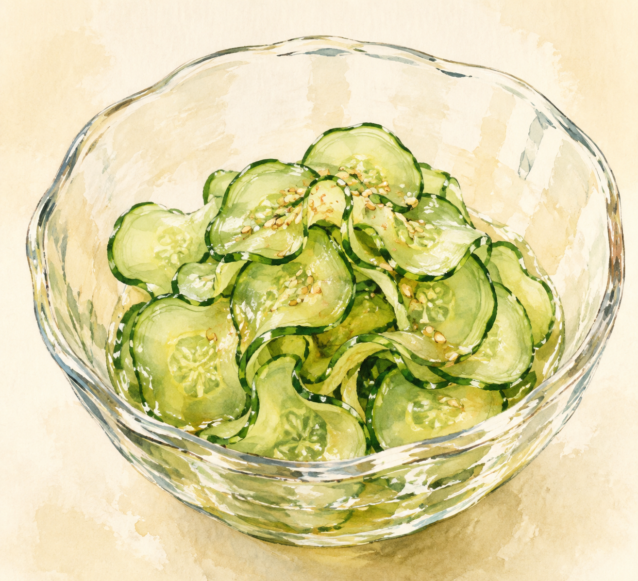 Sunomono: ensalada japonesa de pepino