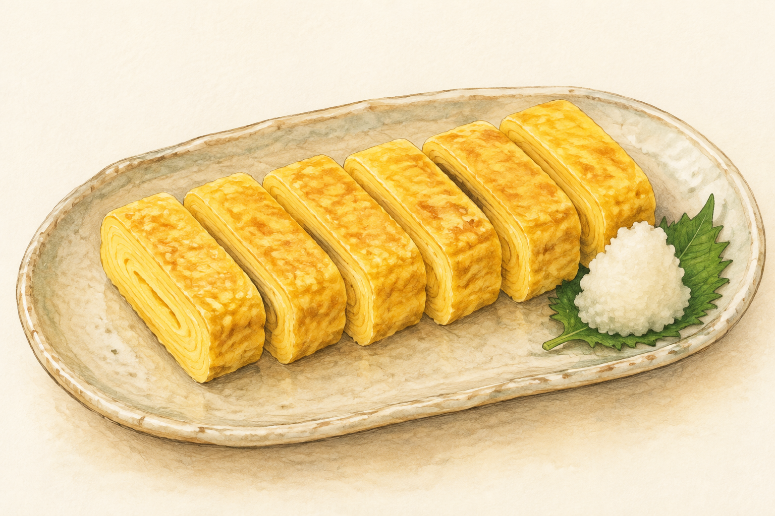 Tamagoyaki: omelet japonés enrollado