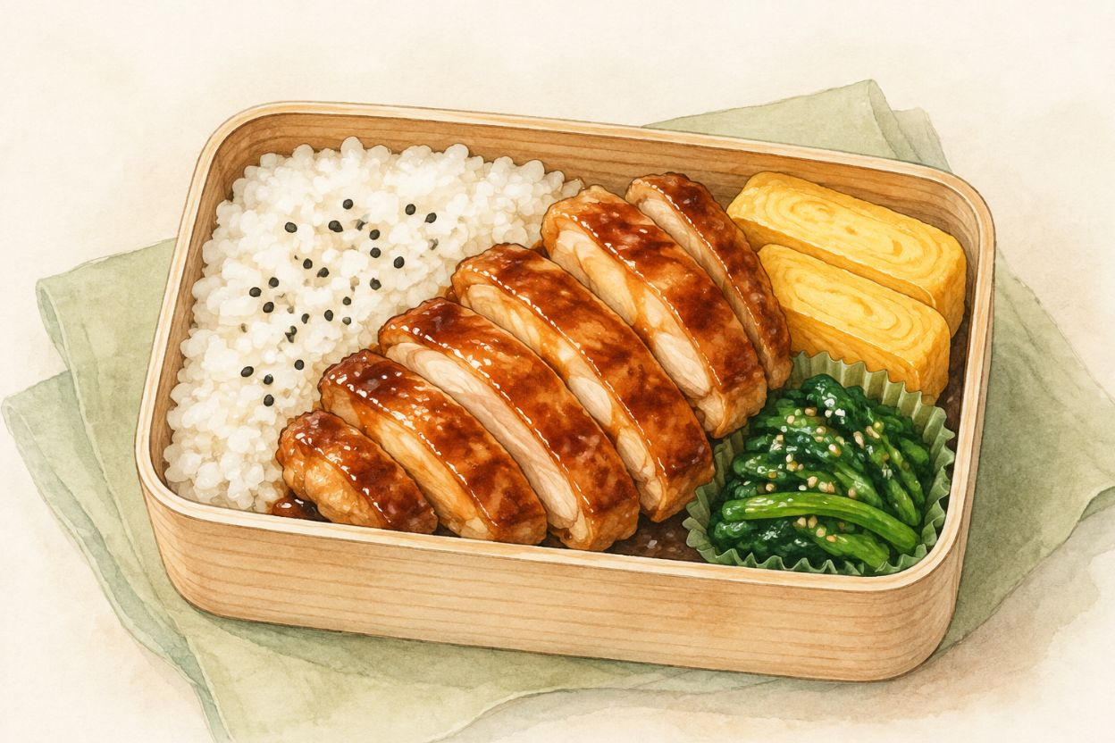 Bento de pollo teriyaki